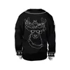 Heren Sweaters Mannen Dames Lelijke Kerstmis Crewneck Sweater Nieuwigheid 3D Grappige Gedrukt Herfst Winter Holiday Party Sweatshirt Paar Kerstmis Jumpers