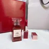 Premierlash Marque Parfum Rouge À Lèvres 2pcs Ensemble 50ml Parfum Cerise + 1pcs Rouges À Lèvres Maquillage Coffret Cadeau 2 en 1 Collection De Cosmétiques Stock Livraison Rapide