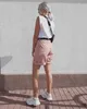 Flectit Bermuda Shorts Women High Waist Wide Leg Soft Denim Summer Student Girl Casual Outfits 210719