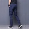 Men Casual Joggers Pants Solid Thin Cargo Sweatpants Male Multi-pocket Trousers Mens Sportswear Hip Hop Harem Pencil 210715