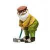 Objets décoratifs Figurines résine ornement Gnome vieil homme Golf artisanat Statue jardin ornements de bureau peint intérêt mignon décoration