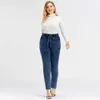 LIH HUA Dames Plus Size Casual Jeans Hoge Flexibiliteit 210715
