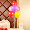 Decorazione di nozze per feste di compleanno Base per colonna porta palloncini da 70 cm Supporto per palloncini in plastica trasparente