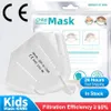 14 Colourful FFP2 KN95 per maschere per bambini Whitelist Designer di protezione a cinque strati Maschera antipolvere Protezione antipolvere Filtro a forma di salice Respiratore DHL DHL