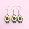 Avocado Keychain Push Cute Creative School Bag Small Change Silicone Backpack Pendant Small Gift G1019