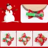 Decorazione natalizia Fiocco Forcina Natale Pupazzo di neve Bambina Principessa Archi Fermaglio per capelli Ragazze Bambini Cartone animato Accessori per capelli Regalo BH5419 WLY