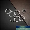 10st 32mm Keychain Metal Silver Färg Split Ringar med Nickel Compass KeyRing Key Fob DIY Tillbehör P003