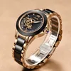 Sunkta Brand Luxury Kvinnor Klockor Svart Keramisk Diamond Ladies Titta Vattentät Quartz Armbandsur Relogios Femininos Clock Gift 210616
