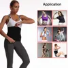 Taille ondersteuning afslankriem dames buik wrap workout sport sport zweetband buikstrainer gewichtsverlies lichaam shaper buikcontrole