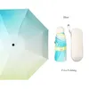 Mini UV-skydd Paraply Folding Parasol Solskydd Ficka Bärbara Vindskyddande Kvinnor Regn Automatiska Paraplyer