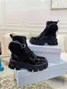 Designer Boots Män kvinnor Rois Boots Ankle Boot Nylon Military Inspired Combat Bouch bifogad Knight Size35-45