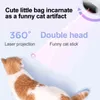 Pet Kedi Oyuncak Elektrikli LED Lazer İnteraktif Oyuncaklar Roly-Poli Robot Dalma Tüy Akıllı Otomatik Malzemeleri 211122