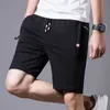 Brand Shorts Men Ren Mäns Sommar Elastisk Shorts Mode Bomull Högkvalitativ Kort Homme Brand Clothing 210716