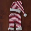 born Pography Props Infants Po Shooting Costume Christmas Outfits Baby Stripe Crochet Hat+Shorts Set 211018