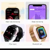 2021 Neue weibliche intelligente männliche Uhr 1.69 "Farbbildschirm Touch Complete Fitness Tracker namens Smart Watch Damen für Android iOS + Box