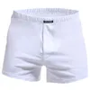 Underbyxor 2st Mens Boxer Shorts Soft Stretch Sticka Andningsbara Bomullspojkar Män Underkläder Boxers Långtröjor Sova Bottoms Plus Storlek