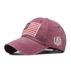 Party hattar tvättar gammal brev baseball cap klassisk amerikan flagga hatt sport broderad usa cap t2i52363-1