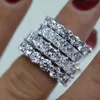 Choucong 9 style moda obietnica palec pierścień Diament 925 Sterling Silver Engagement Wedding Band Pierścienie dla kobiet Mężczyźni Bijoux Prezent