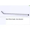 Stainless Steel Drinking Straw Metal 8.5'' Straight Bent Bubble Tea Straws Party Bar Drinks Stag