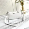 Designer luxury shoulder bag fashion high quality water ripple messenger leather handbag chain body wallet