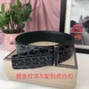 5A+ T. High Quality Designer Belts Men Clothing Accessories Business For Men Big Buckle Fashion Crocodile grain Genuine Leather With original box Gift