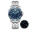 腕時計20bar 200m耐水性青い波日本miyotaメカニカルオートマチックウォッチSMPスタイルサファイアクリスタルラミナス