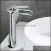 Bathroom Sink Faucets Faucets, Showers & As Home Garden Faucet Waterfall Semi-Open Nozzle Basin High Basin1 Drop Delivery 2021 Gt82D