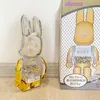 Nuovo blocco da costruzione violento Bearbrick Cat and Rabbit Qianqiu 400% Ornamenti a due colori in oro rosa Ringi della scatola cieca fatta a mano 28 cm