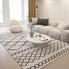 Mattor Marockanska ljus lyx vardagsrum mattan hem geometriskt sovrum matta modern soffa soffbord golvmatta kortfattad studie