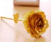 Kerstdag decoratieve bloemen krans cadeau 24k gouden folie plated rose creatieve geschenken duurt voor altijd voor Valentijnsjaren Giften RRD127