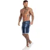 Mens Shorts Summmer Fitness Shorts Elastic Waist Ripped Summer Jeans Shorts for Men Casual Streetwear Dropshipping EU Size dk09