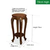 Hooks & Rails American Pure Solid Wood Flower Stand Living Room Interior Potted Plant Bonsai Floor