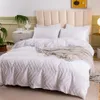 Nordic White Bedding Queen King Size Duvet Coplers Bed Set 220x240 Sängkläder Bedspreads Linens Quilt nr