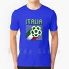 Men's T-Shirts Italia T Shirt Sweatshirt For Men Cotton S-6xl Soccer Foot Ball Retro