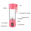 Bärbar USB Electric Fruit Juicer Handhållen Vegetabilisk juice Maker Blender laddningsbar minisaft Makningskopp med laddningskabel