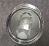 USA Lokalt lager 20oz silvervit sublimering rak skinny tumbler med lock sugrör rostfritt stål vakuum sömlös isolerad drickskopp 25st/fodral