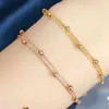 Luxury Fashion AU750 Solid Pure 18K Guldkedja Armband Smycken Kvinnor Ladi Kvinna Bridal Engagement Bröllopsarmband