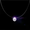 Solitaire Moissanite Diamond Pendant Real Sterling Sier Charm Party Wedding Pendants Halsband för kvinnor Fin smycken gåva