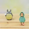 2021 9st / set Mini Girl Fairy Garden Figurines Min Granne Totoro Miniatyr Resin Hantverk Moss Micro Landskap Heminredningar Snabbt fartyg