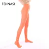 Fennasi Nylons Lady Färgade Tights Dance Ballet Sticky Kvinna Kompression Vit Tights Black Pantyhose Plus Storlek Dropshipping Y1130