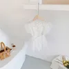 Bärenführer Kinder Mädchen Prinzessin Kleider Sommer Kleinkind Baby Spitze Blumen Party Kostüme Kinder Süße Koreanische Hochzeit Vestidos 210708