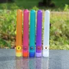 Acrylic Doob Tubes 120mm Plast Förvaringsbehållare Stash Jar Joint Holder Blunt Storage Paper Cones Holder Airtight Waterproof Pill Box