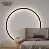 Wandleuchten Minimalistische Lampe für Schlafzimmer Designer Ring LED Nordic Clonce Atmosphere Wohnzimmer Dekoration Wohnkultur Beleuchtung PLU