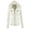 Bella Moto Jacket women Zipper coat Turn Down Collor Ladies Outerwear faux leather PU female Jacket Coat 211007