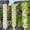 Vaso de flores Plantador empilhável jardim morango erva flor vasos de vegetais vertica