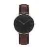 Otros relojes Relojes de pulsera Reloj para hombre de diseño d w Relojes de moda para mujer Reloj con correa de cuero con esfera negra de Daniel 40 mm 36 mm montres homme