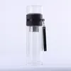 DoubleLayer Tea Bottle High Borosilicate Glass Water Mens Office Special Highgrade Pot With Partition Cup Y200107