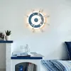 Mediterranean anchor wall lamp creative bedroom lamps personality living room study background wall LED marine rudder