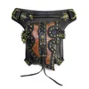 Taille Taschen Unisex Steampunk Frauen Bein Tasche Retro Rock Fanny Pack Für Männer Taktische Reiten Motorrad Gothic Messenger Schulter2658