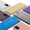 Obudowy telefonu komórkowego dla Samsung Galaxy M51 Luksusowe lusterko skórzane stojak Flip Flip Telefen Case M31S M31 M20 M40 M40S A10S A20S A21S